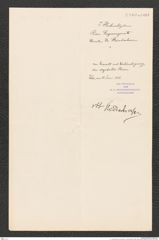 k.k. naturhistorisches Hofmuseum, Intendanzakten 1885-1896 (Hauer), Aktenzahl Z.330.a/1888, Seite 2